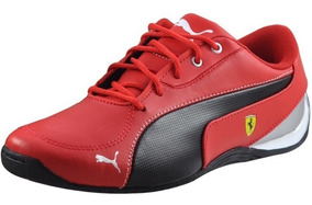 tenis puma ferrari mujer rojos