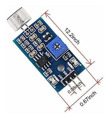 Módulo sensor de detección de sonido del vehículo inteligente para Arduino Raspberry Pi
