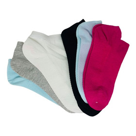 Pack 12 Pares Calcetines Tobilleras Mujer Lisos Bamboo 35-42