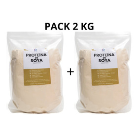 Pack 2 Kg. Proteína Vegana 100% Soya 0% Azúcar Envio Gratis 