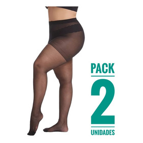 Pack 2 Und Medias Pantys Panties Talla Grande X L Adcesorios