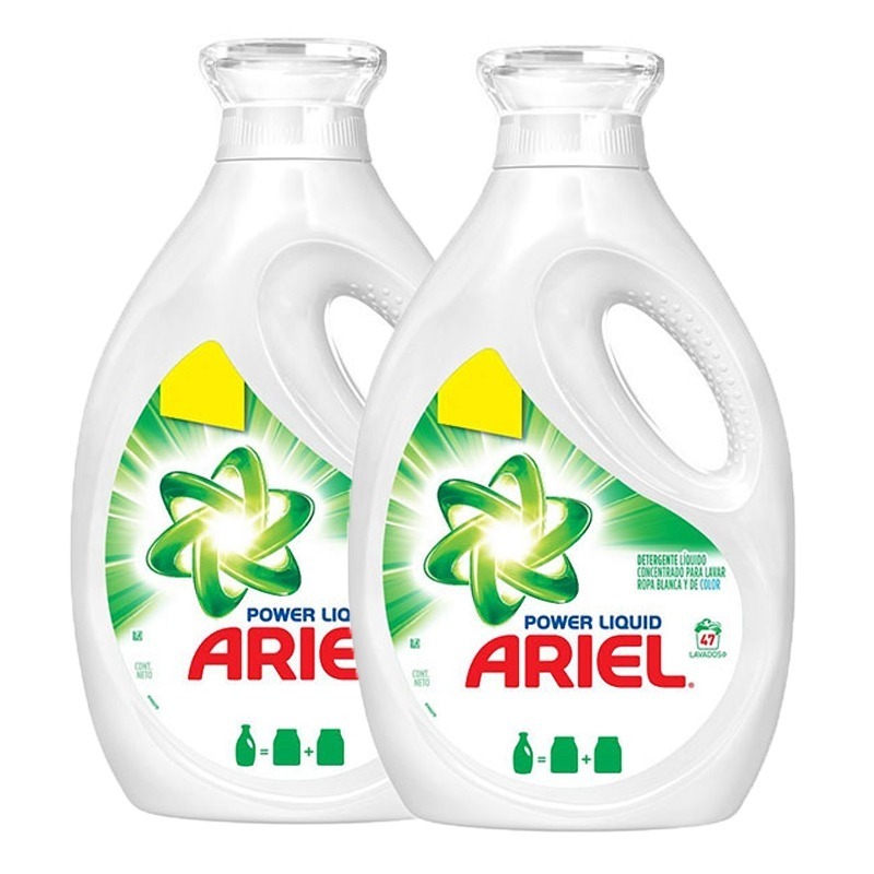 Pack 3 Detergente Ariel Liquido Concentrado 1,9 L - $ 21 ...