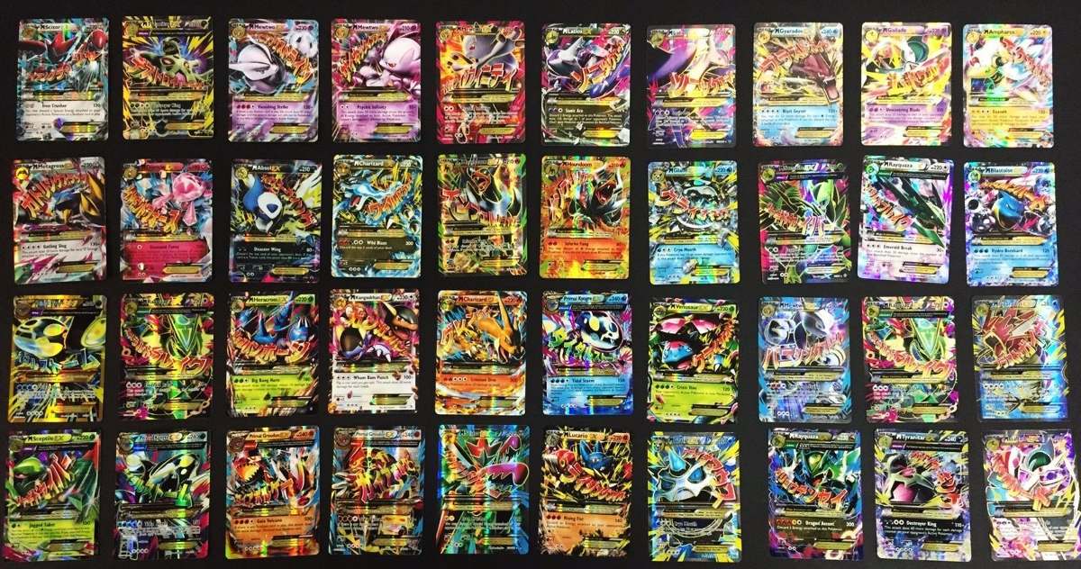 Pack De 100 Cartas Pokemon Originales Mega Ex Garantizado 
