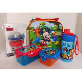 Pack Mickey Mouse Lonchera, Tomatodo, Tapers Original 