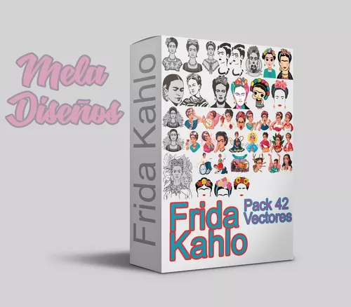Pack Vectores Frida Kahlo Premium Sublimación Serigrafia