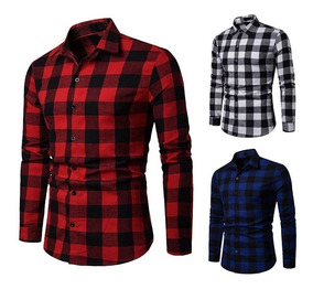 camisa escocesa hombre