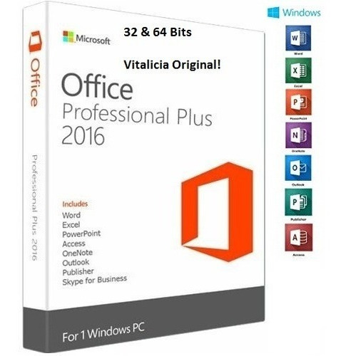 Licença microsoft office professional plus 2016