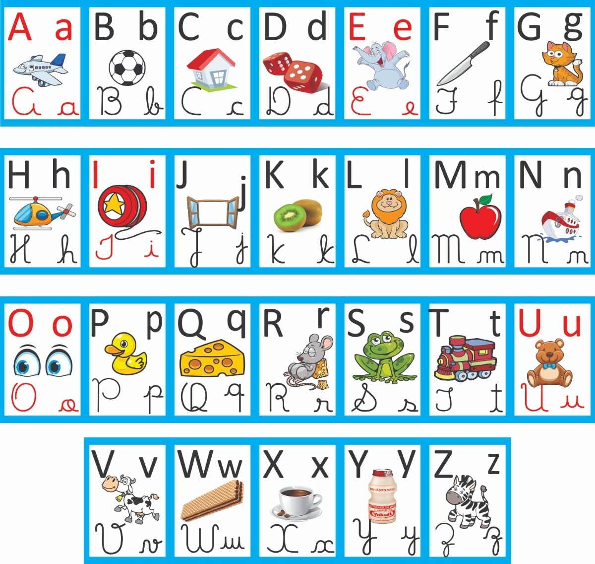 Alfabeto Ilustrado Completo Para Imprimir Imagens Para 950