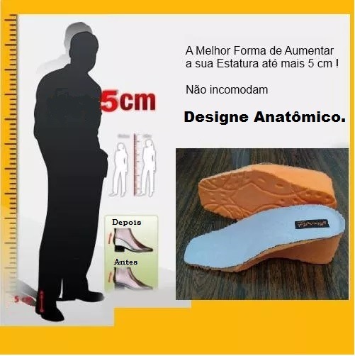 sapato altura masculino