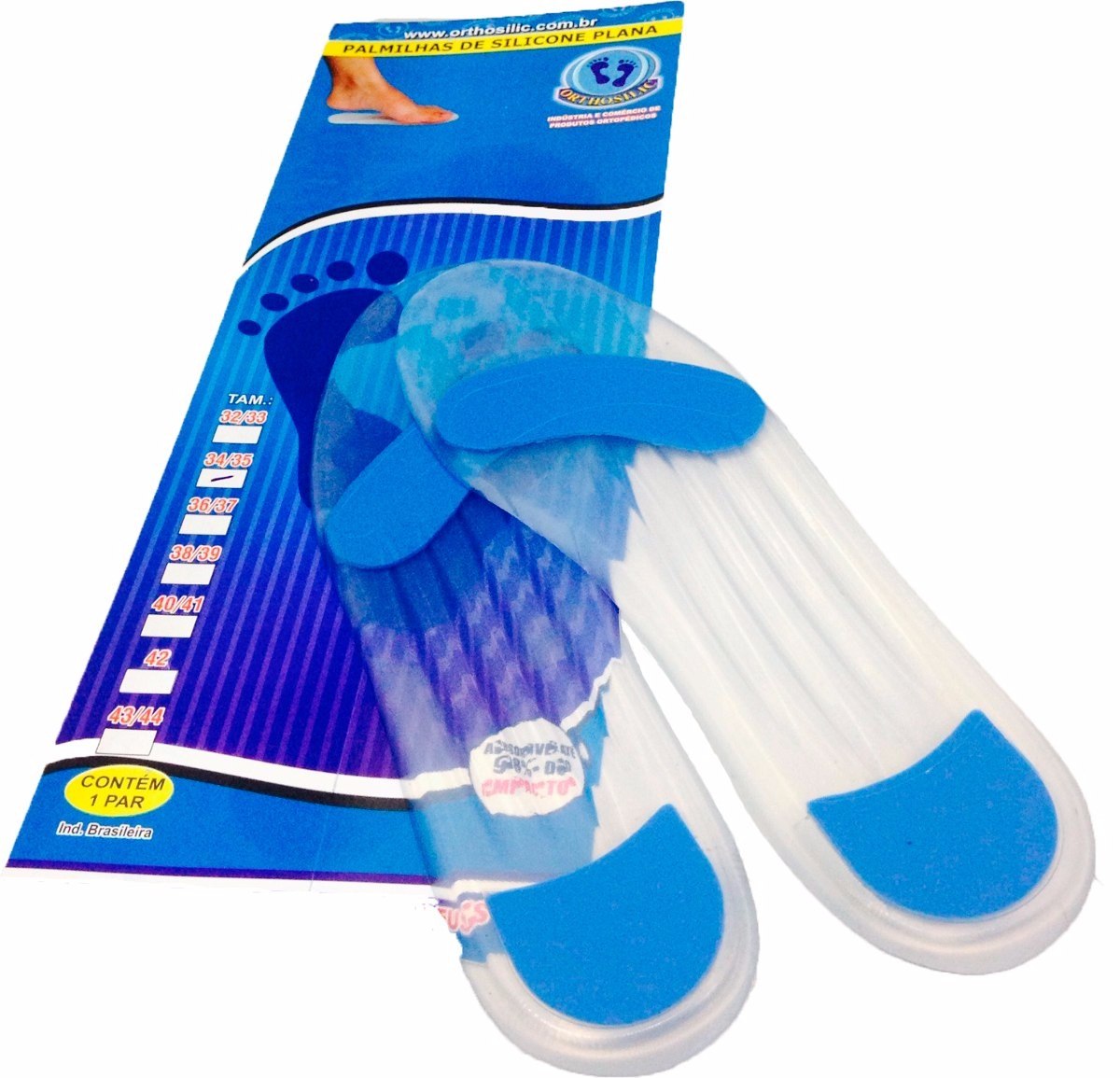 Palmilha De Gel Ou Silicone Qual A Melhor Palmilha O Par Silicone Gel Com Pontos Azul A Pronta Entrega - R$ 79,00