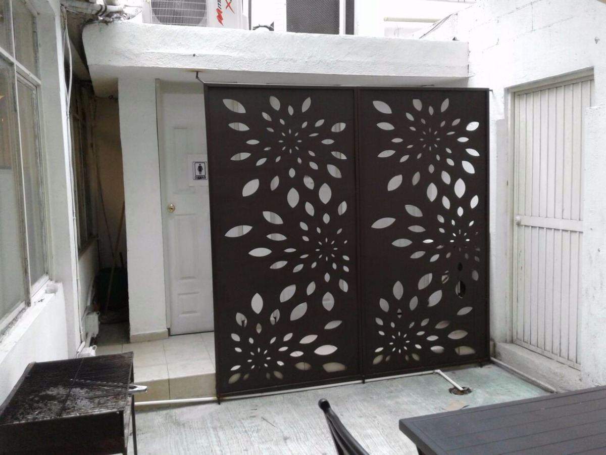 Panel Decorativo Jardin Metal Celosia Mampara Soldable - $ 2,520.00 en