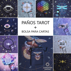 Paño Tarot + Bolsa Para Cartas 70x70cm Mas Modelos