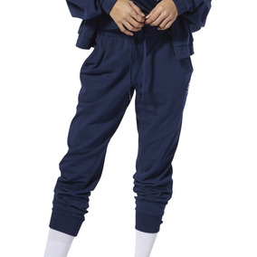 pantalones reebok classic mujer azul