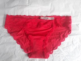 Panties Victoria S Secret Encaje Color Rojo Talla S