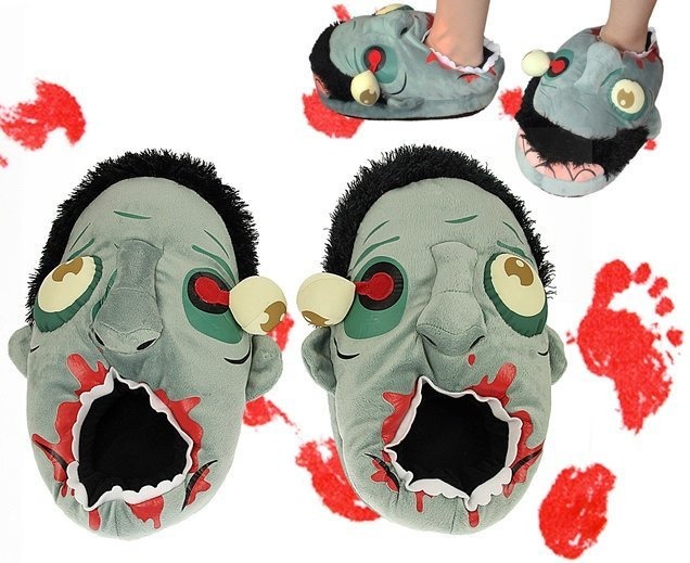 pantufas estilo desenhos animados zumbi the walking dead r 109 90