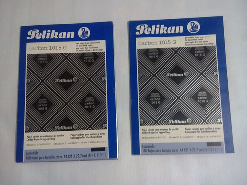 Papel Carbón Tamaño Carta Marca Pelikan 170 Hojas - $ 120 