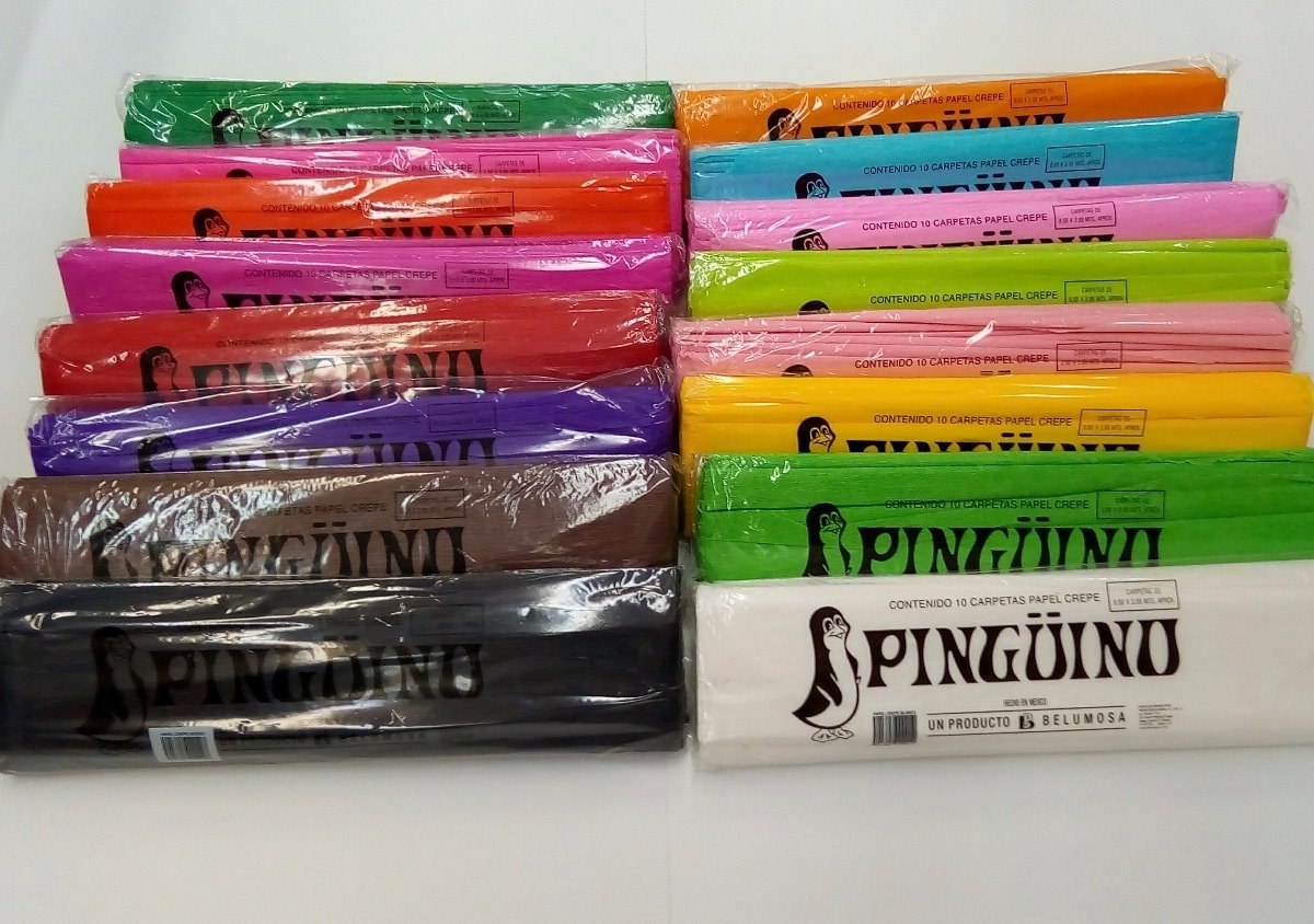 20+ Nuevo Para Colores De Papel Crepe Pinguino