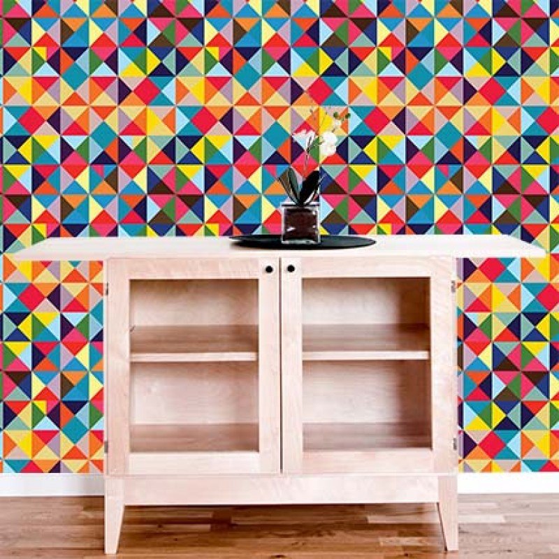 Papel De Parede 3d Adesivo Abstrato Triangulos Coloridos Adesivo De Unhas Para Formatura ~ Papel De Parede 3d Adesivo Abstrato Triangulos Coloridos