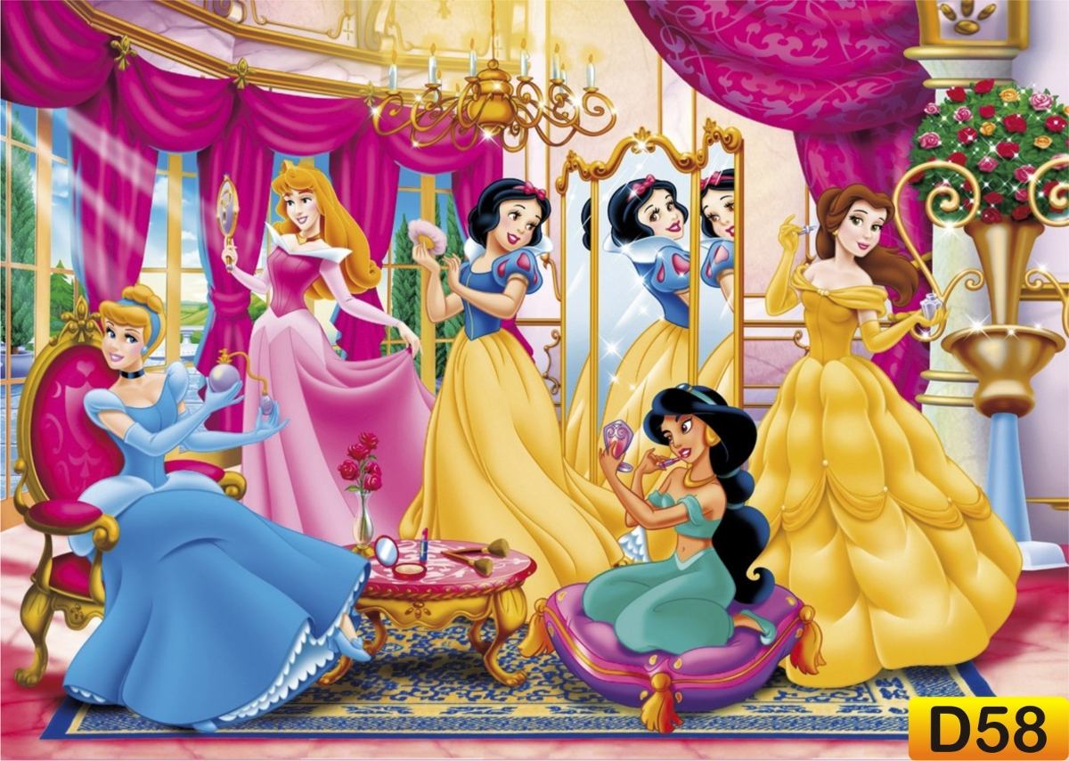 Papel De Parede Infantil Princesas Disney M² R 3999 Em Mercado