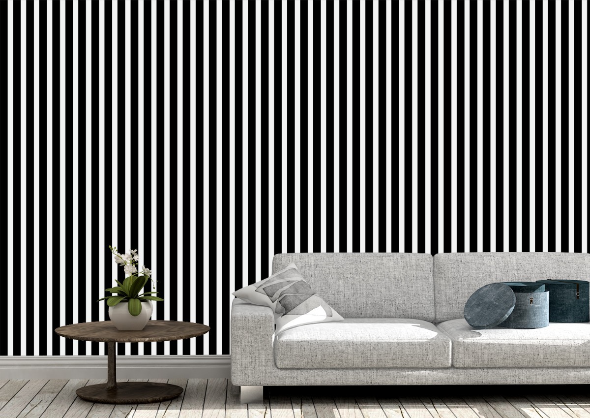 Papel De Parede Listras Preto Branco Adesivo 3 Mts 1187 R 39 Papel De Parede Listras Preto Branco Adesivo 3 Mts 1187 R 39