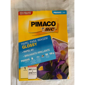 Papel Para Imagem Glossy Pimaco Bic - 50 Folhas - Pi5050g A4
