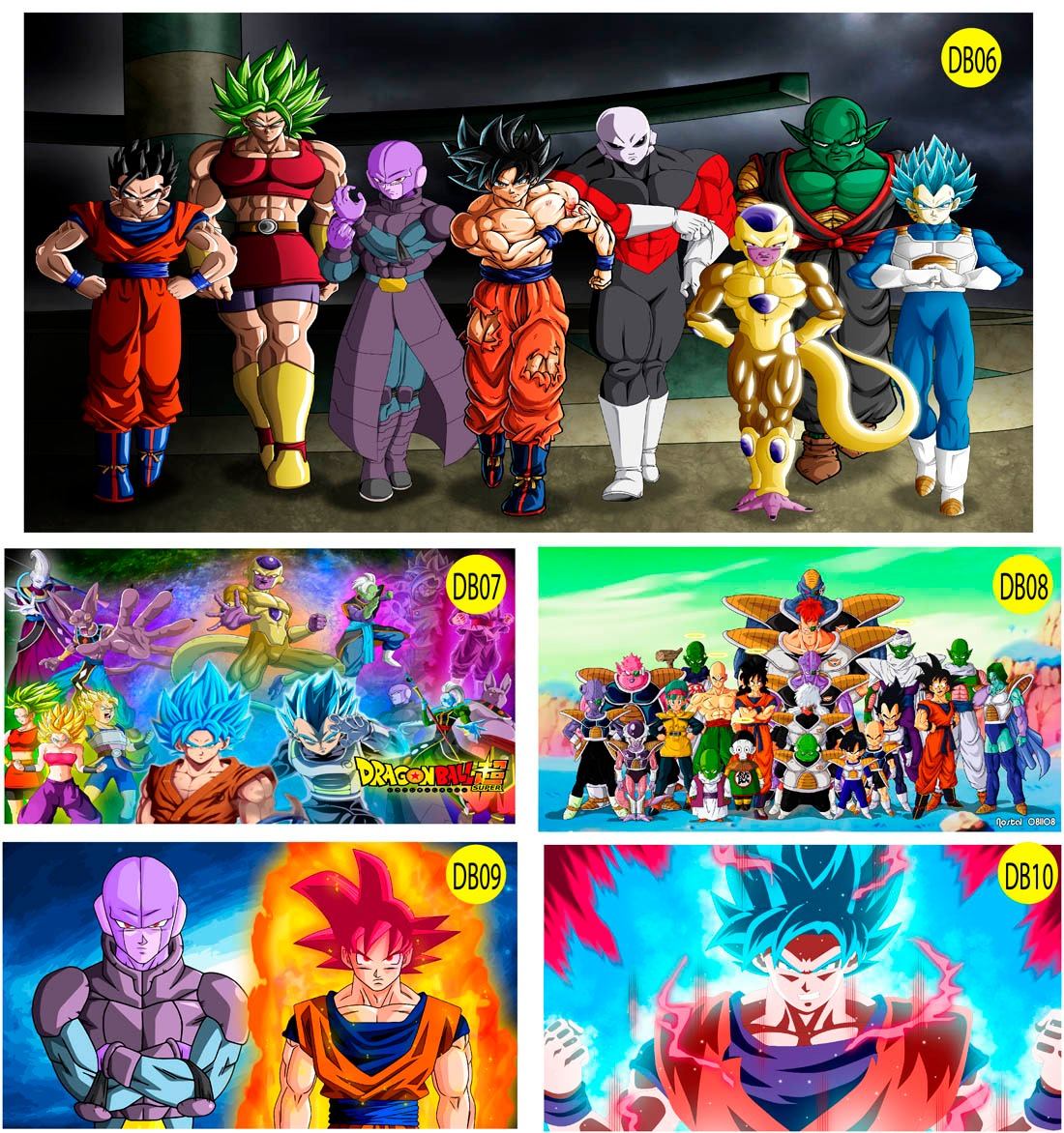 Papel Parede Adesivo Dragon Ball Z Super 13x07m R 5999 Em