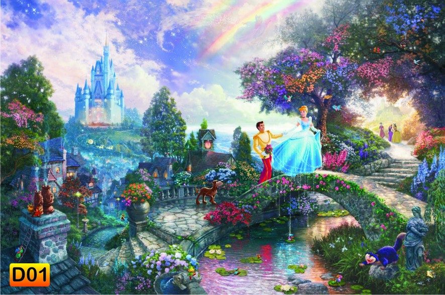 Papel De Parede Infantil Princesas Disney M² R 3990 Em Mercado
