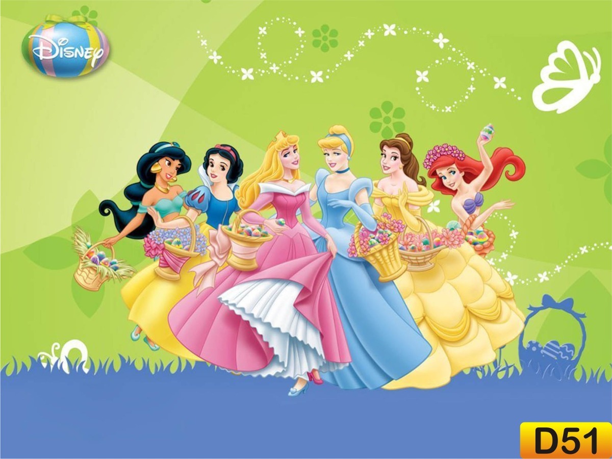 Papel De Parede Infantil Princesas Disney M² R 3990 Em Mercado