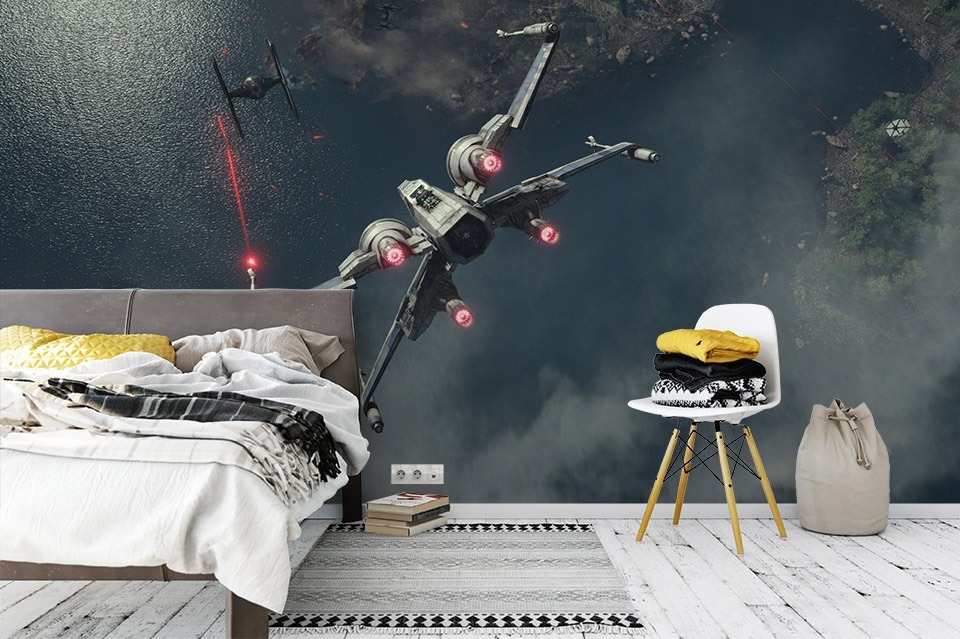 Papel Parede Personalizado 3d Star Wars Mod6 R 5990 Em Mercado Livre