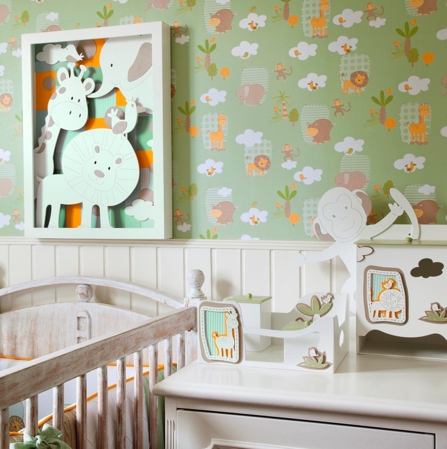 Papel De Parede Bambinos Quarto Infantil Bobinex Beb? + Cola R$ 76 Papel De Parede Em Quarto Infantil ~ Papel De Parede Bambinos Quarto Infantil Bobinex Beb? + Cola R$ 76