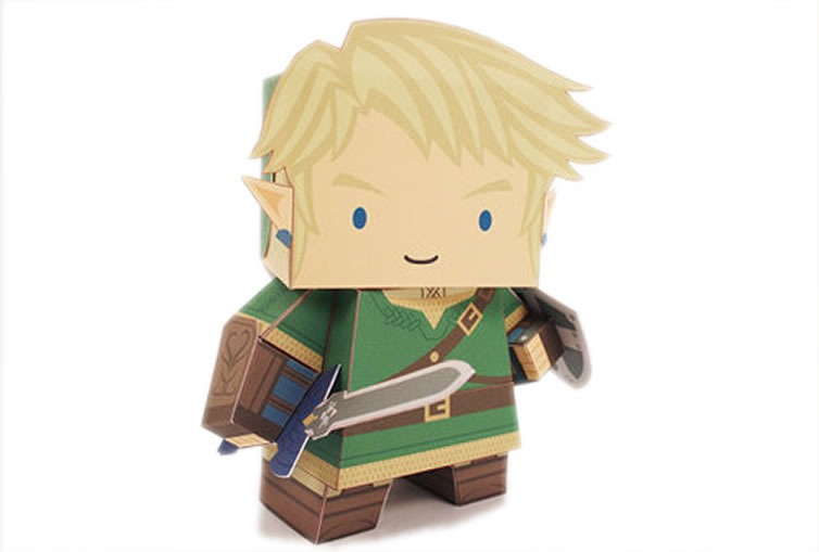 Papercraft imprimible y armable de Link. Manualidades a Raudales.