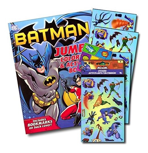 Batman 4 hojas de la etiqueta engomada