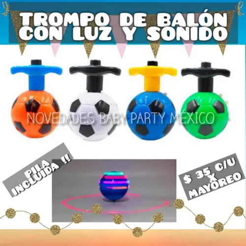 Paquete De Trompo Balón Colores Surtido Muy Padre.