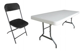 Y Silla 10 Plastica C18 Paquete Lifetime Mesa Plegable Tipo ED2WHY9I