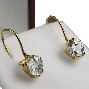 Pendientes aros labrados de mujer con oro amarillo laminado 18 kt