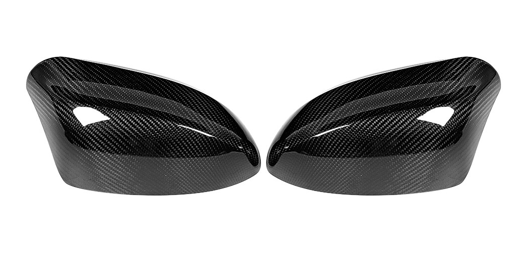 Cubierta del espejo lateral 1 par de estilo de fibra de carbono Vista posterior Cubierta del espejo lateral Ajuste de ajuste para CHR