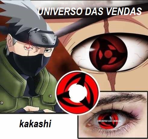 Par De Lentes Naruto Cosplay De Contato Sharingan Kakashi