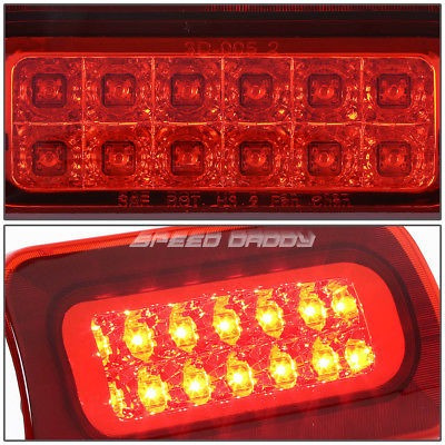 Chrome Housing Red Len Third Brake LED Light For GMC//Chevy 94-03 Sonoma//S10