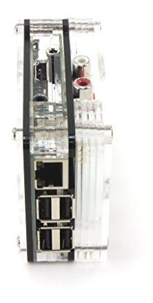 ~ Black Ice C4Labs Zebra Short Top HAT Case for Raspberry Pi 3 Pi2 B B