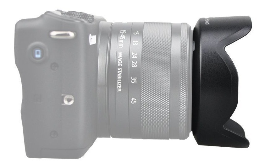 15-45 mm f//3.5-6.3 IS STM Cámara Digital EW-53 Parasol para Canon EF