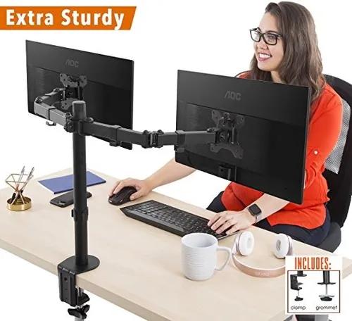 Párese Brazo Del Monitor Estable | Altura Ajustable Con Arti