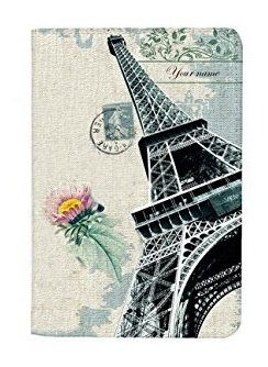Paris Effel Tower Customized Leather Business Passport Holder Cover/_SUPERTRAMPshop
