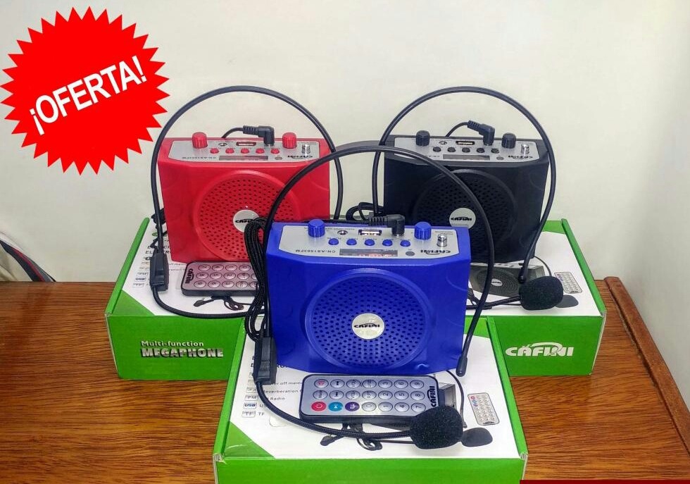 Altavoz portatil con micrófono