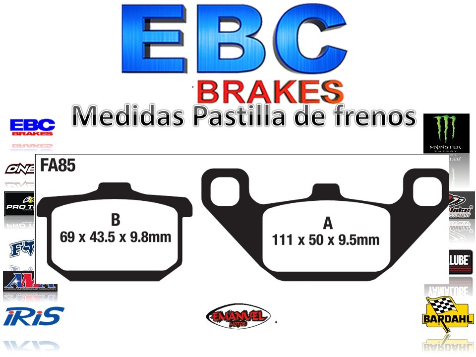 HERTH+BUSS BREMSBACKEN Satz HINTEN J3504023 Honda