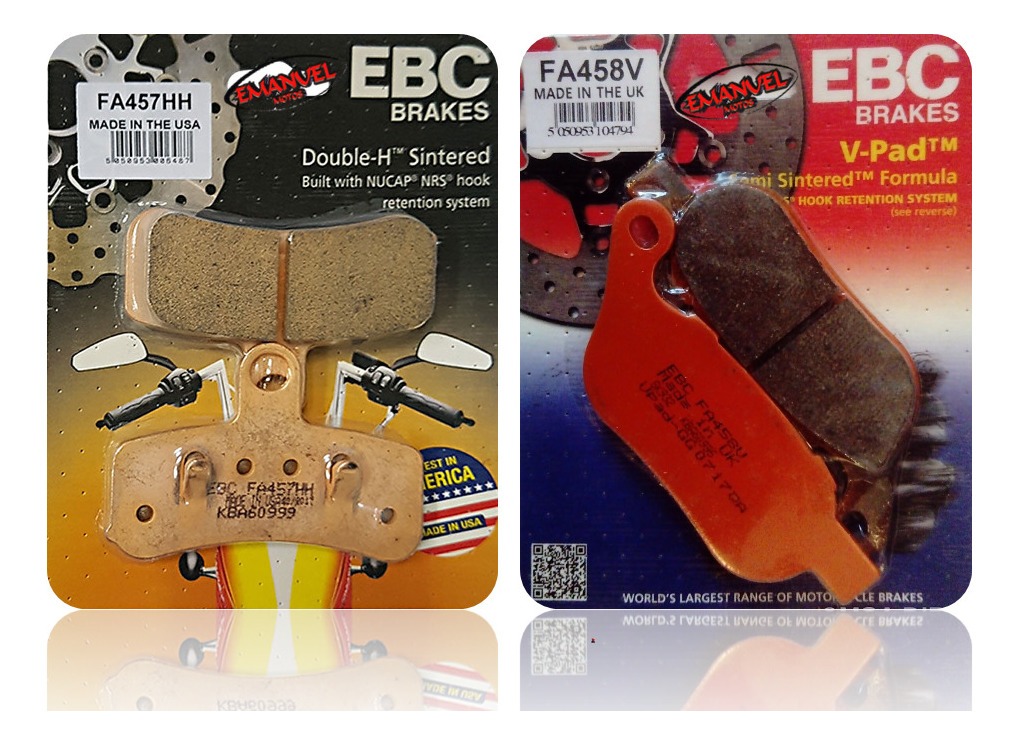 EBC Sinterizado Pastillas De Freno Delantero Harley Davidson FLS SOFTAIL SLIM de 2012 a 2014