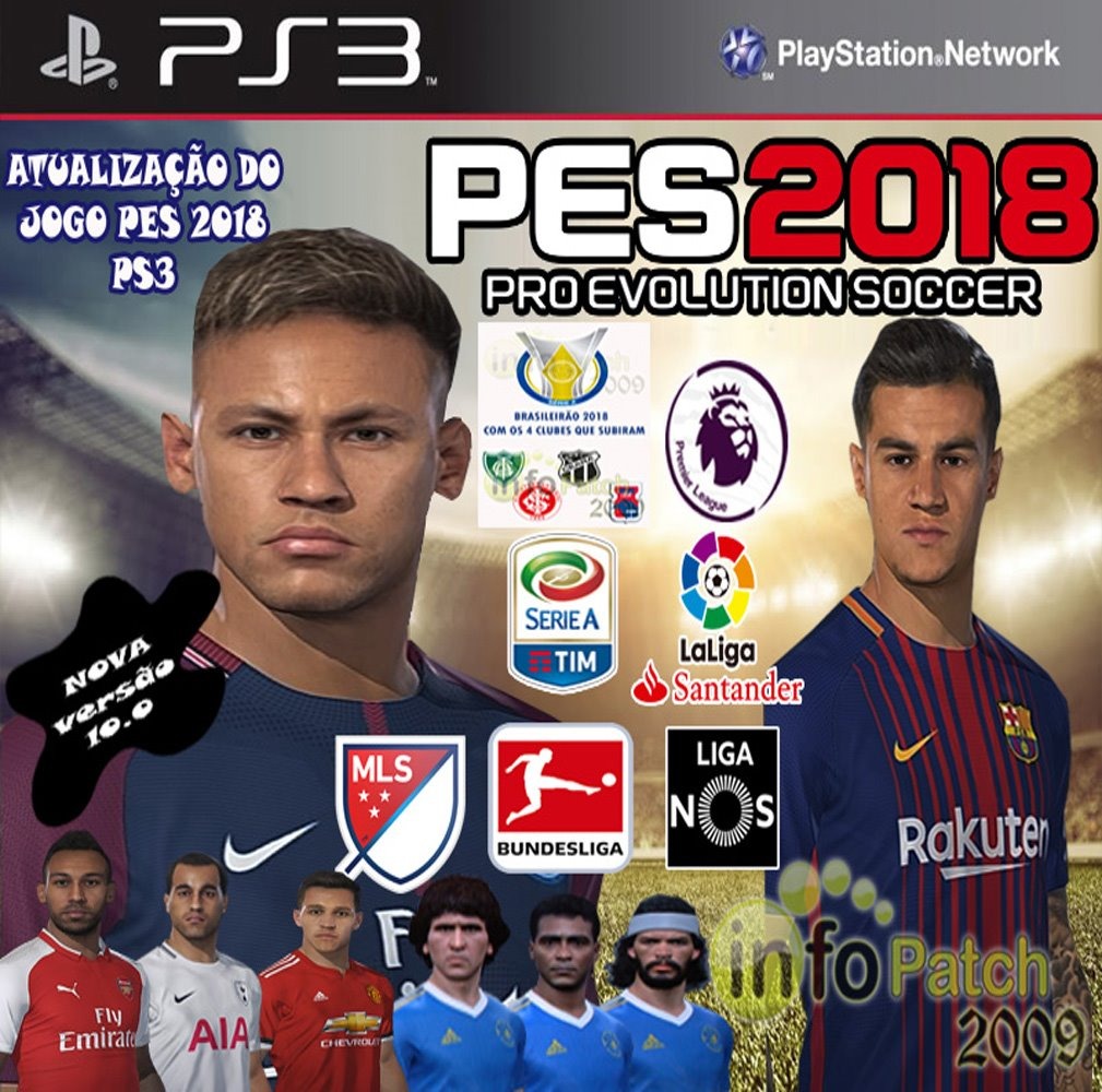 Patch (atualização) Pes 2018 Ps3 Brasileirão Temporada