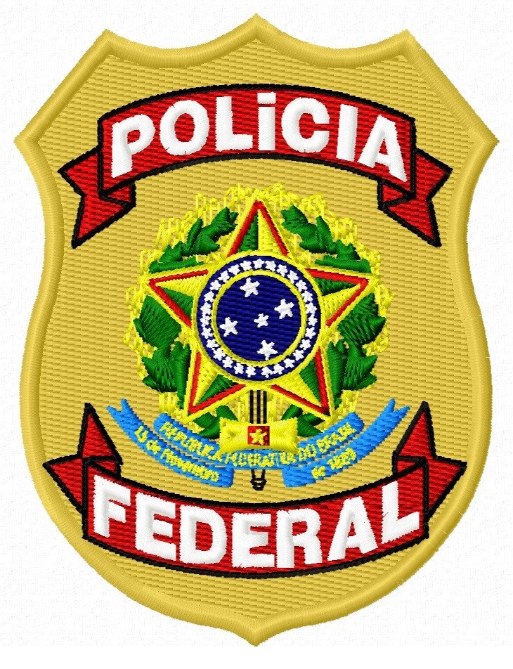 Patch Bordado Polícia Federal_69x90 (fixação) - R$ 35,00 em Mercado Livre