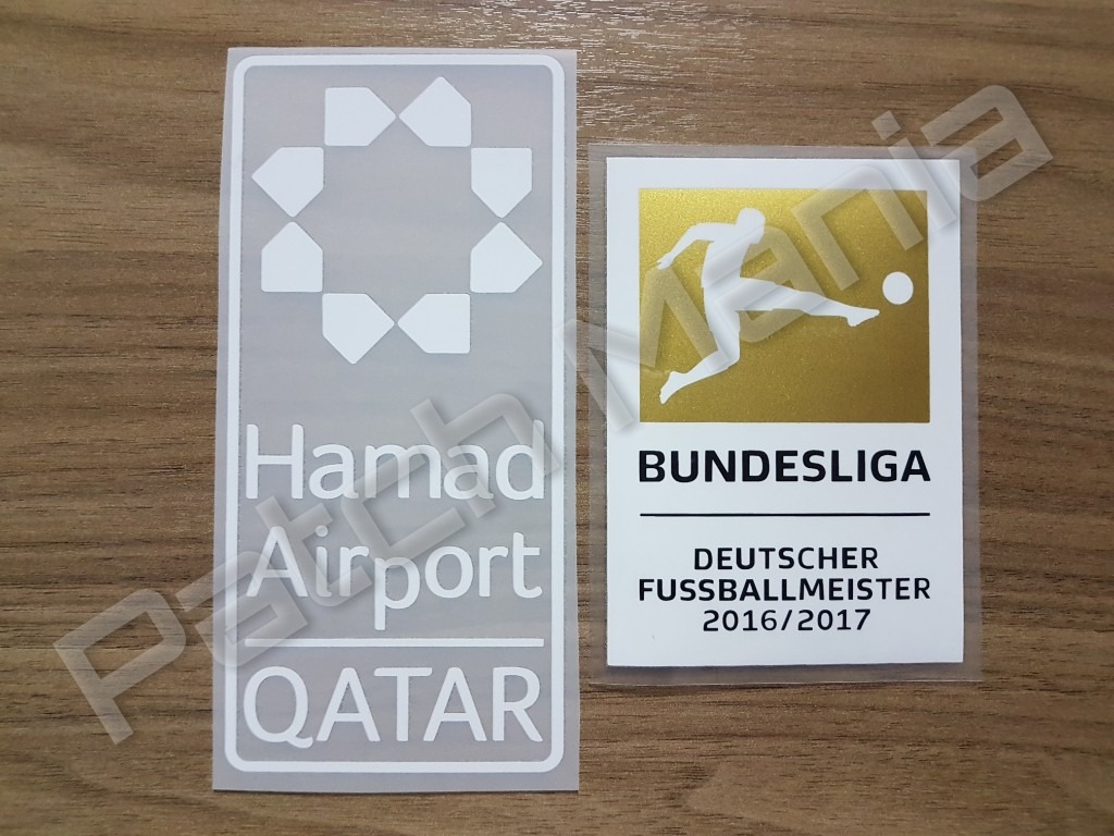 Bundesliga 2016-17 Champion Soccer Patch Deutscher Fussballmeister Hamad Airport