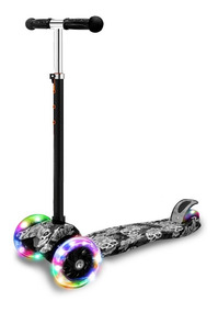patin del diablo con luces en las llantas