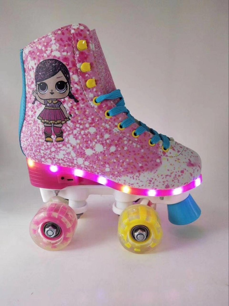 Patins Roller Tipo Lol Com Led Rodas E Solado,34,36 - R$ 279,97 em